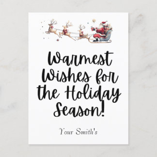 Weihnachtsfest Feiertagspostkarte