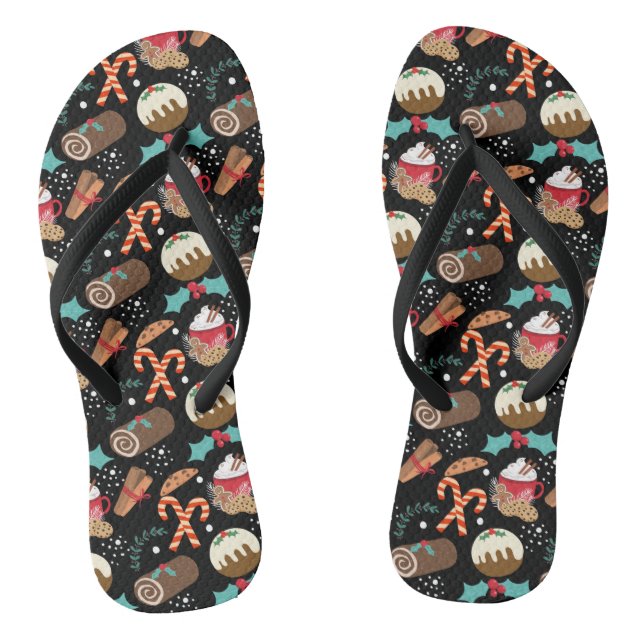 Weihnachtsfest-Feinschmecker Flip Flops (Fußbett)