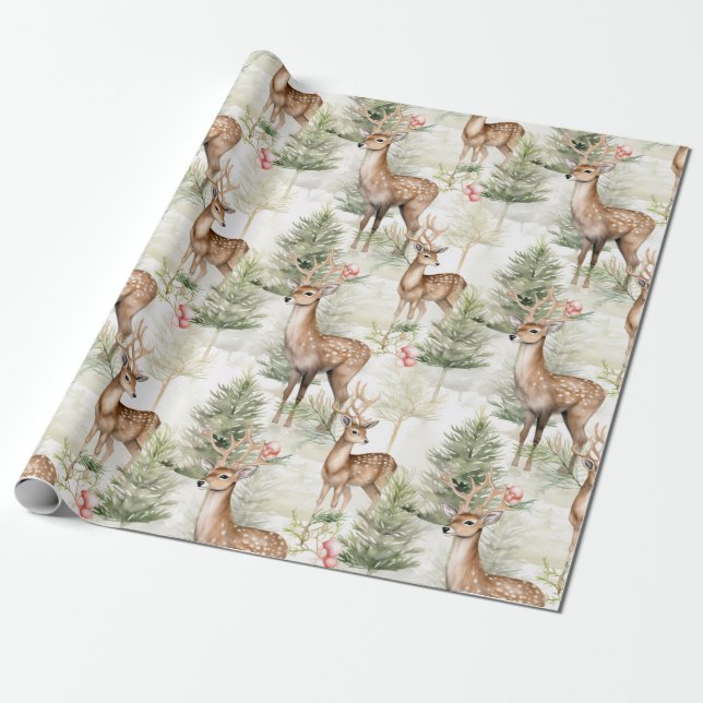 Weihnachtsfest Geschenkpapier (Ungerollt)