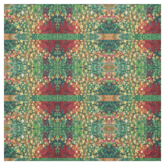 Weihnachtsfest | Gold Stars | ABSTRAKT Stoff (Muster)