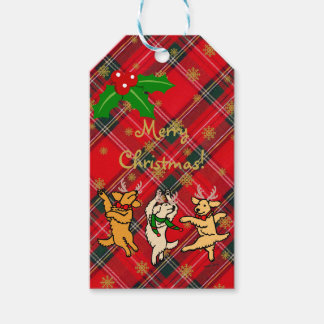 Weihnachtsfest Golden Retrievers Geschenkanhänger
