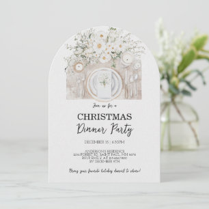 Weihnachtsfest im Blumengarten Party Einladung