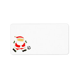 Weihnachtsfest im Fußball Adressaufkleber