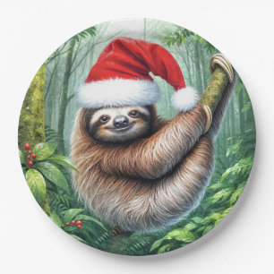 Weihnachtsfest im Regenwald Pappteller