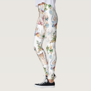 Weihnachtsfest im Wasser und Wintervogel Leggings