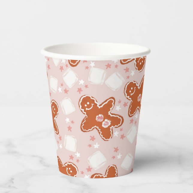 Weihnachtsfest im Winter Pappbecher (Vorderseite)