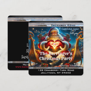 Weihnachtsfest im Winter Weihnachten Party Einladung