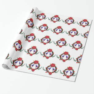 Weihnachtsfest in Ballerina Geschenkpapier