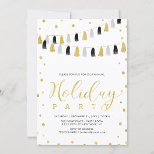 Weihnachtsfest in Gold, Corporate Holiday Party Einladung
