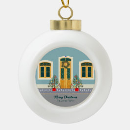 Weihnachtsfest Keramik Kugel-Ornament