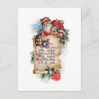 Weihnachtsfest/Lattern und Scroll und Grüße