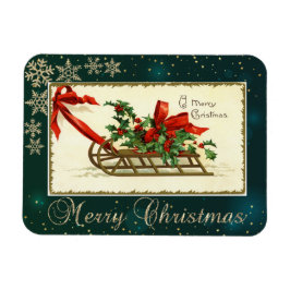 Weihnachtsfest, Mistletoe Schneeflocken Magnet