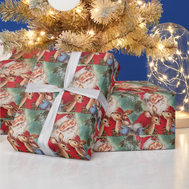 Weihnachtsfest mit Rentier Geschenkpapier (Feiertage)