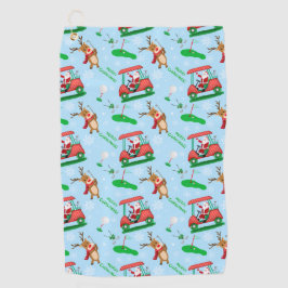Weihnachtsfest mit Rentiermuster Golfhandtuch