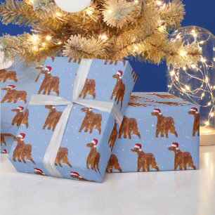 Weihnachtsfest mit Schneeflocken Geschenkpapier