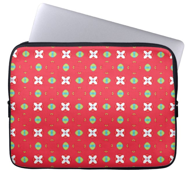 Weihnachtsfest Muster 02 - Laptopschutzhülle (Vorderseite)