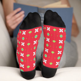 Weihnachtsfest Muster 02 - Socken