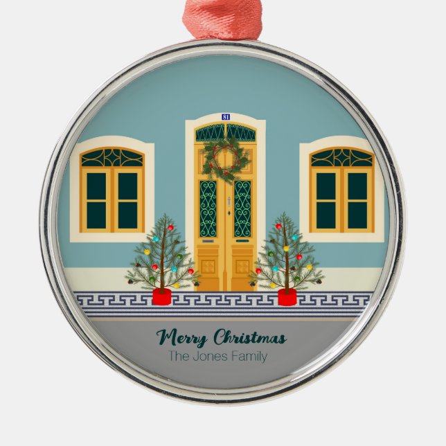Weihnachtsfest Ornament Aus Metall (Vorne)
