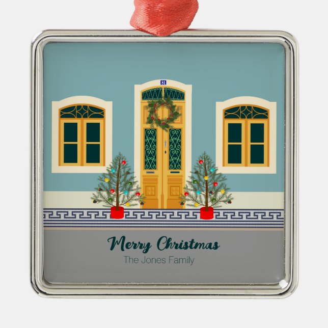 Weihnachtsfest Ornament Aus Metall (Vorne)