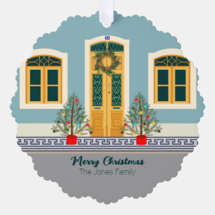 Weihnachtsfest Ornament Karte