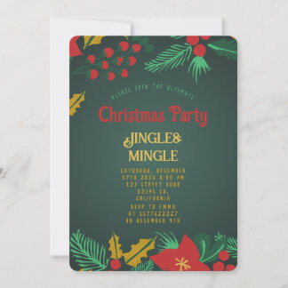 Weihnachtsfest-Party Einladung