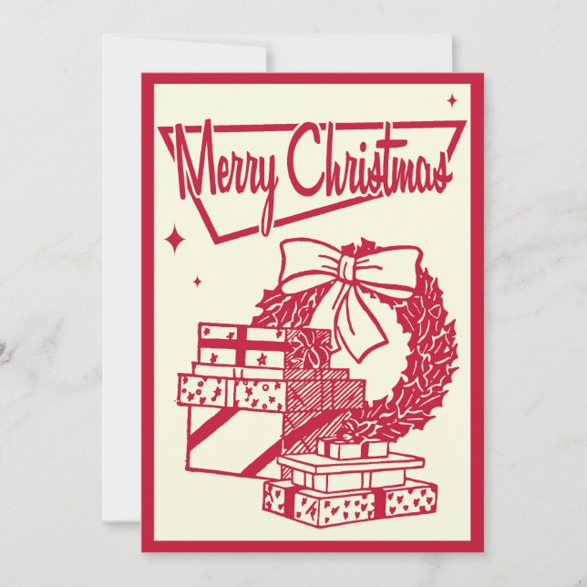 Weihnachtsfest - Party Einladung (Vorderseite)