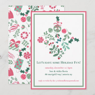 Weihnachtsfest - Party Einladung