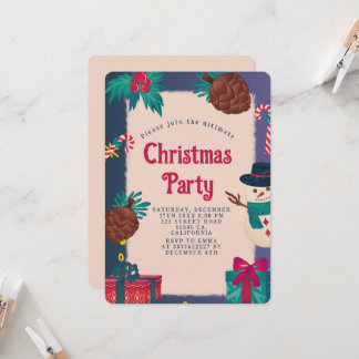 Weihnachtsfest-Party Einladung