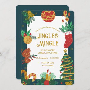 Weihnachtsfest-Party Einladung