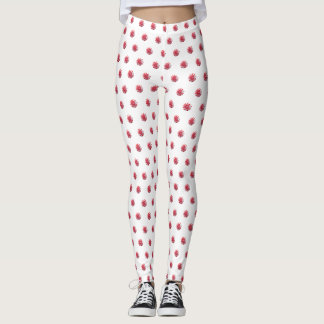 Weihnachtsfest Pfefferminz wirbeln Süßigkeiten Leggings