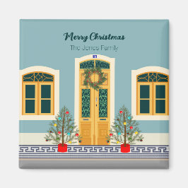 Weihnachtsfest Portugiesisches Haus Magnet