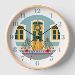 Weihnachtsfest Portugiesisches Haus Uhr