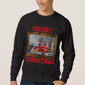 Weihnachtsfest Pullover Landleben Farm Szene