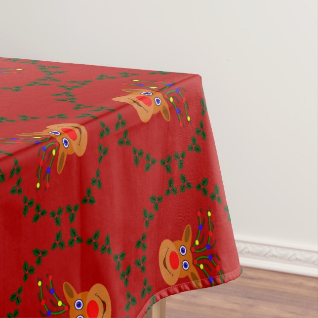 Weihnachtsfest Rentier Tablecloth Tischdecke (Beispiel)