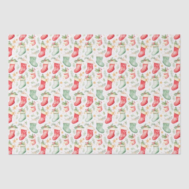 Weihnachtsfest-Strümpfe Seidenpapier (Vorderseite)
