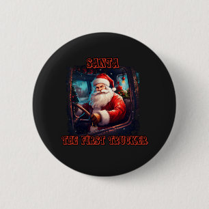 Weihnachtsfest Trucker Weihnachtsfeiertag Autofahr Button