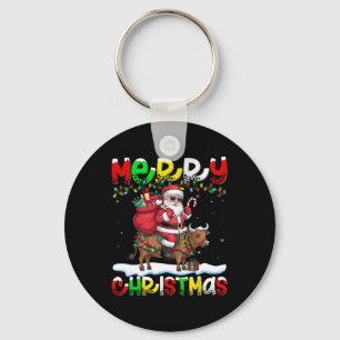 Weihnachtsfest Weihnachtskühe frohe Weihnachten Schlüsselanhänger