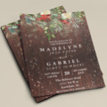 Weihnachtsfest Winter Rustikale Pine Drop Holz Flyer<br><div class="desc">Ein Design pro Blatt. Die Einladungen zum Haushalt beinhalten keine Mittelrahmen. Dieses Design kann in dem Bereich personalisiert werden, der durch das Ändern des Fotos und/oder Textes zur Verfügung gestellt wird. Sie können auch angepasst werden, indem Sie auf Vorlage personalisieren klicken und dann auf die Schaltfläche klicken, um weitere Optionen...</div>