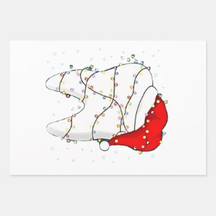 Weihnachtsfest Zahnarzt Feiertag Geschenkpapier Set