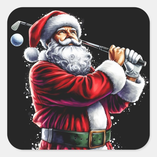 Weihnachtsfest zu dieser Urlaubssaison Quadratischer Aufkleber (Vorderseite)