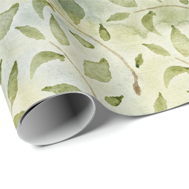 Weihnachtsfeste Blätter für Wasserfarben Geschenkpapier (Rolleneckpunkt)