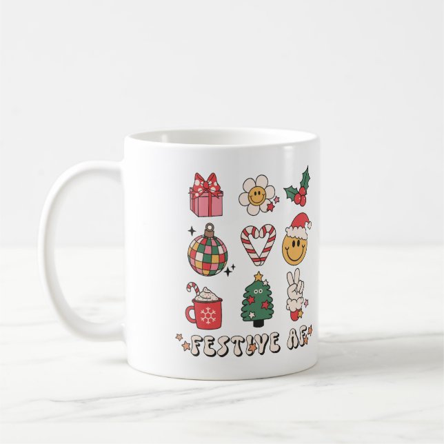 Weihnachtsfestival Vibes Kaffeetasse (Links)