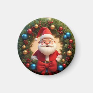Weihnachtsfestliche Cartoon-Weihnachtsmann Magnet