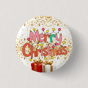 Weihnachtsfestliche Dekoration  Button