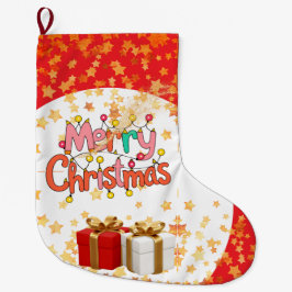 Weihnachtsfestliche Dekorationsornament Großer Weihnachtsstrumpf