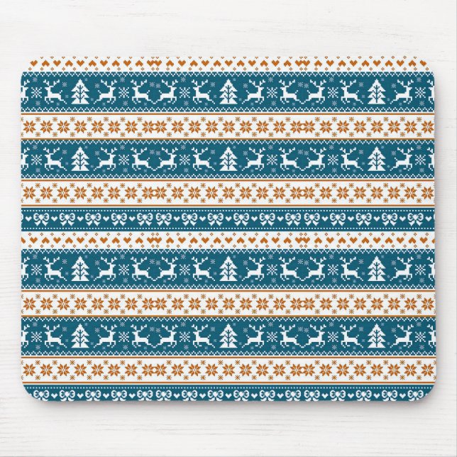 Weihnachtsfestmuster Mousepad (Vorne)