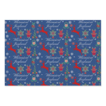 Weihnachtsfestpapier flatSheetSet von 3