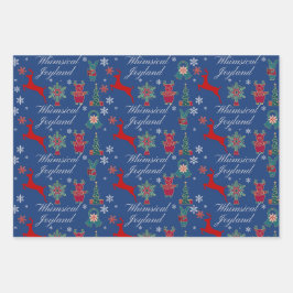 Weihnachtsfestpapier flatSheetSet von 3 Geschenkpapier Set
