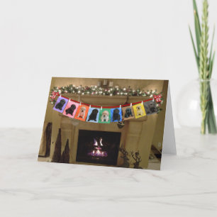 Weihnachtsfeuer Feiertagskarte