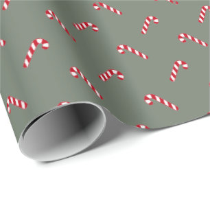 Weihnachtsfichte, grüner, niedlicher Zuckerrohr Geschenkpapier